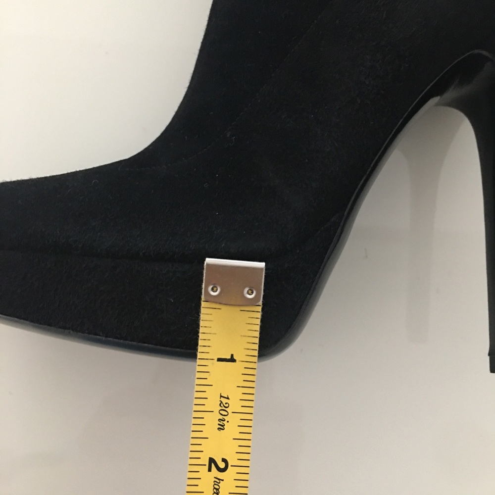 Gucci Black Suede Leather 36.5 Over The Knee Boots - Picture 11 of 13
